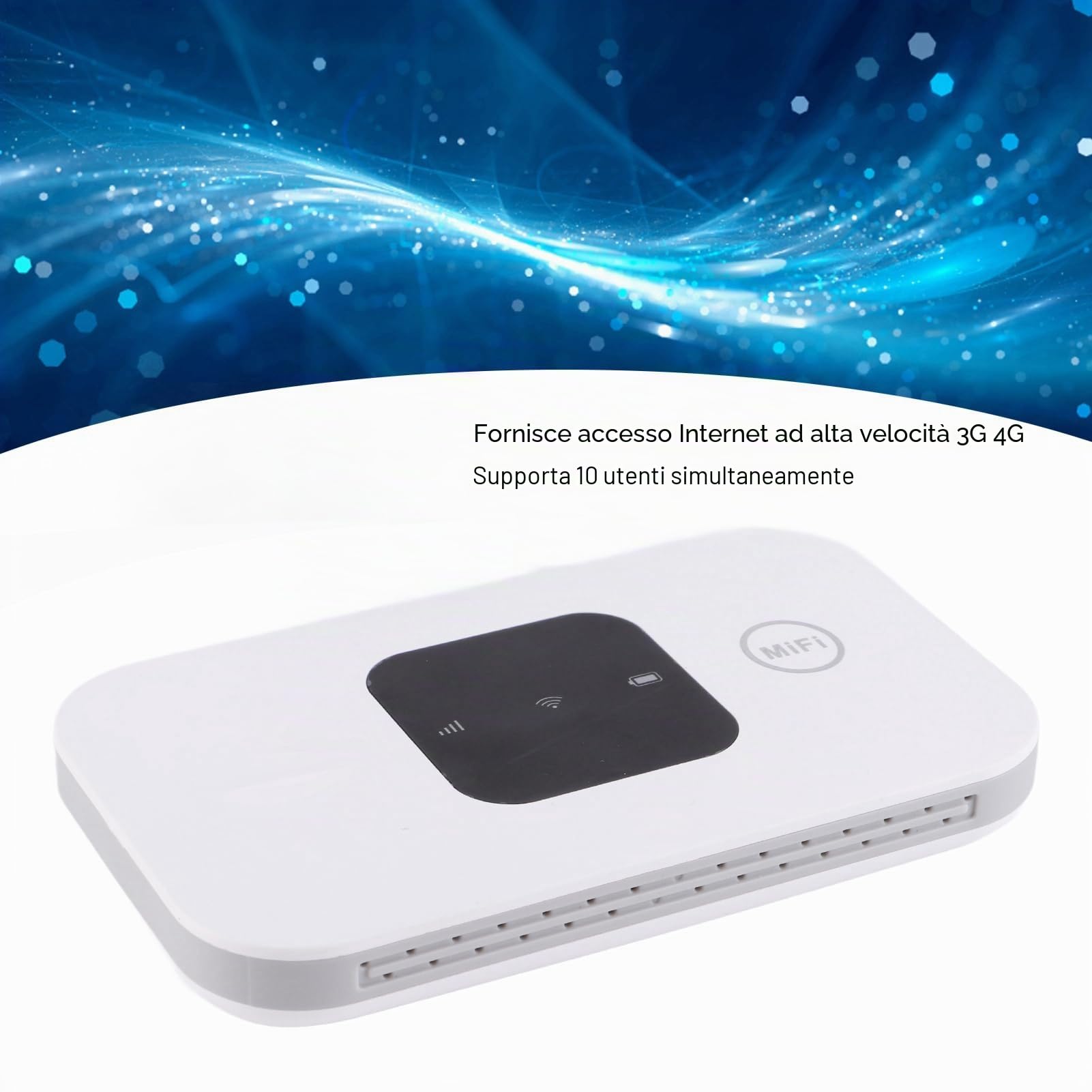 Akozon Portable WiFi High WiFi Speed Bianco Small 4g Mobile Hotspot 4g WiFi 4g Hotspot Router WiFi Router per cellulare ufficio tablet wlan Router Mobile Support 10