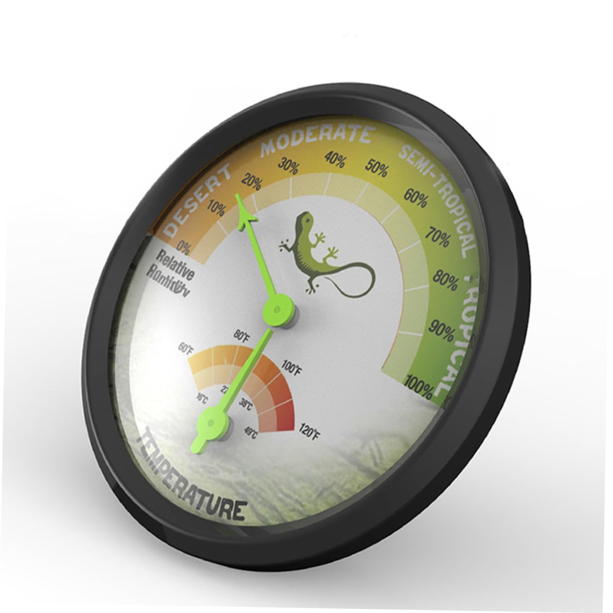 Indoor Outdoor Thermometer Reptile Box Thermohygrometer Mechanical Temperature and Humidity for Patio