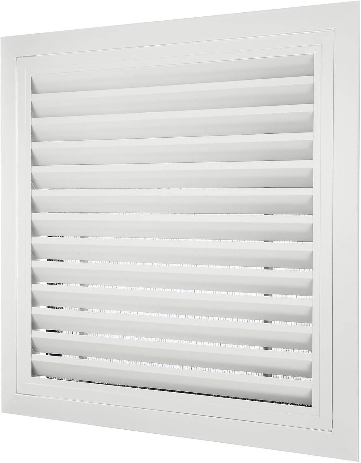 PATIKIL 20" x 20" Aluminum Return Grille, Return Air Vent Cover Linear Bar Removable Grille with Mesh Filter for Sidewall Wall Ceiling Floor HVAC System, White 20 x 20 Inch