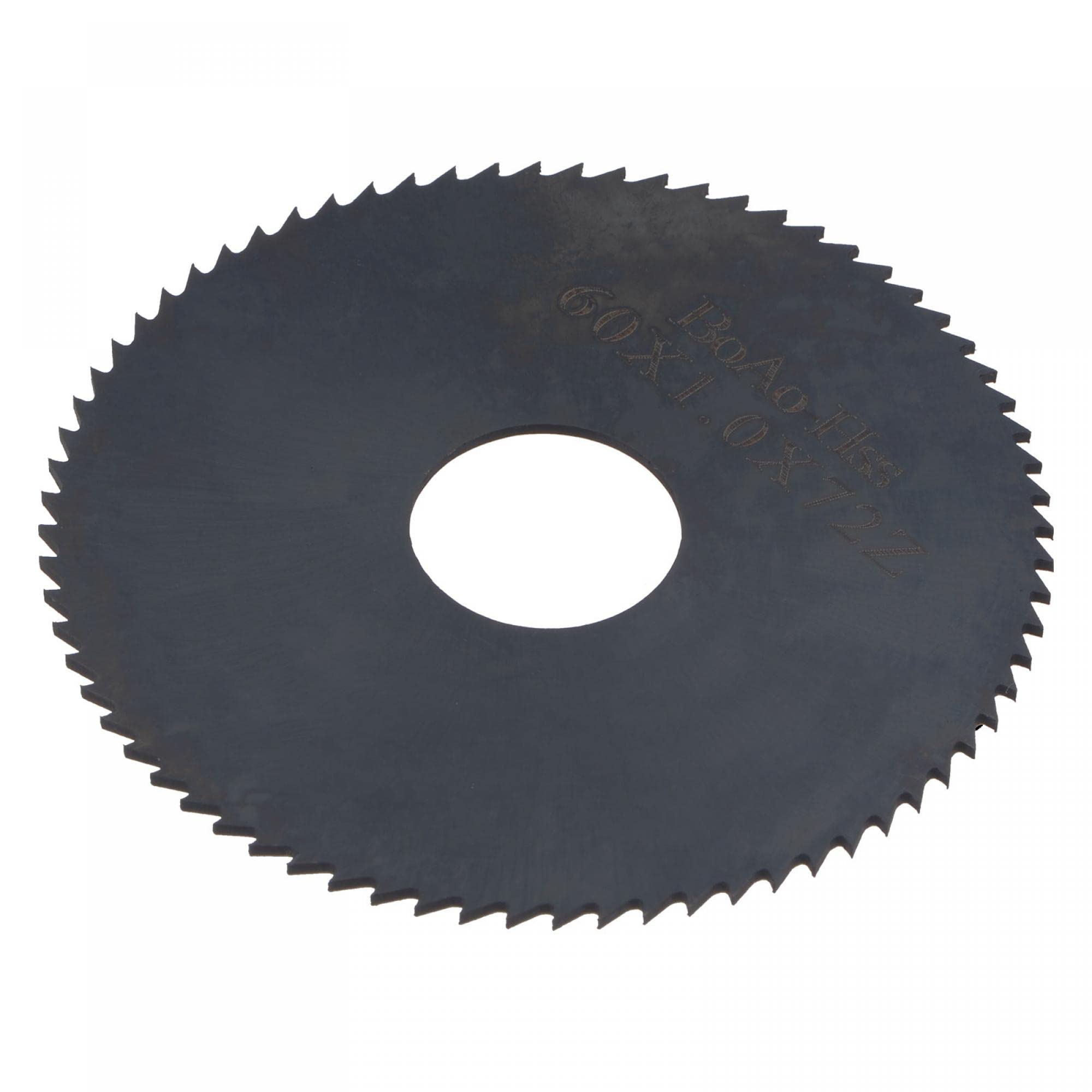sourcing map Circular Saw Blade, 60mm (2-3/8") Dia 1mm Thick 72 Tooth, 6542 High Speed Steel (HSS) Nitriding Milling Cutter with 16mm Arbor for Metal Wood Cutting
