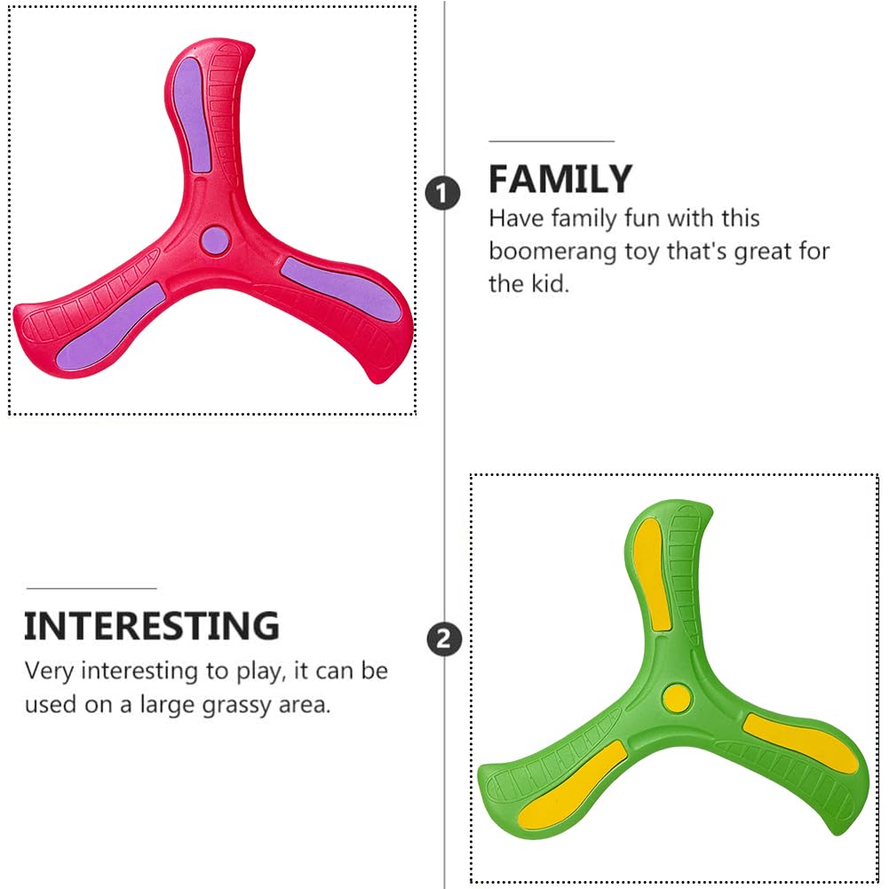 Kiuiom Boomerang,Boomerang per Bambini,Giocattoli da Lancio,Boomerang A Tre Ali,Gioco di Lancio per Bambini,per Stimolare L'interesse dei Bambini per Il Gioco
