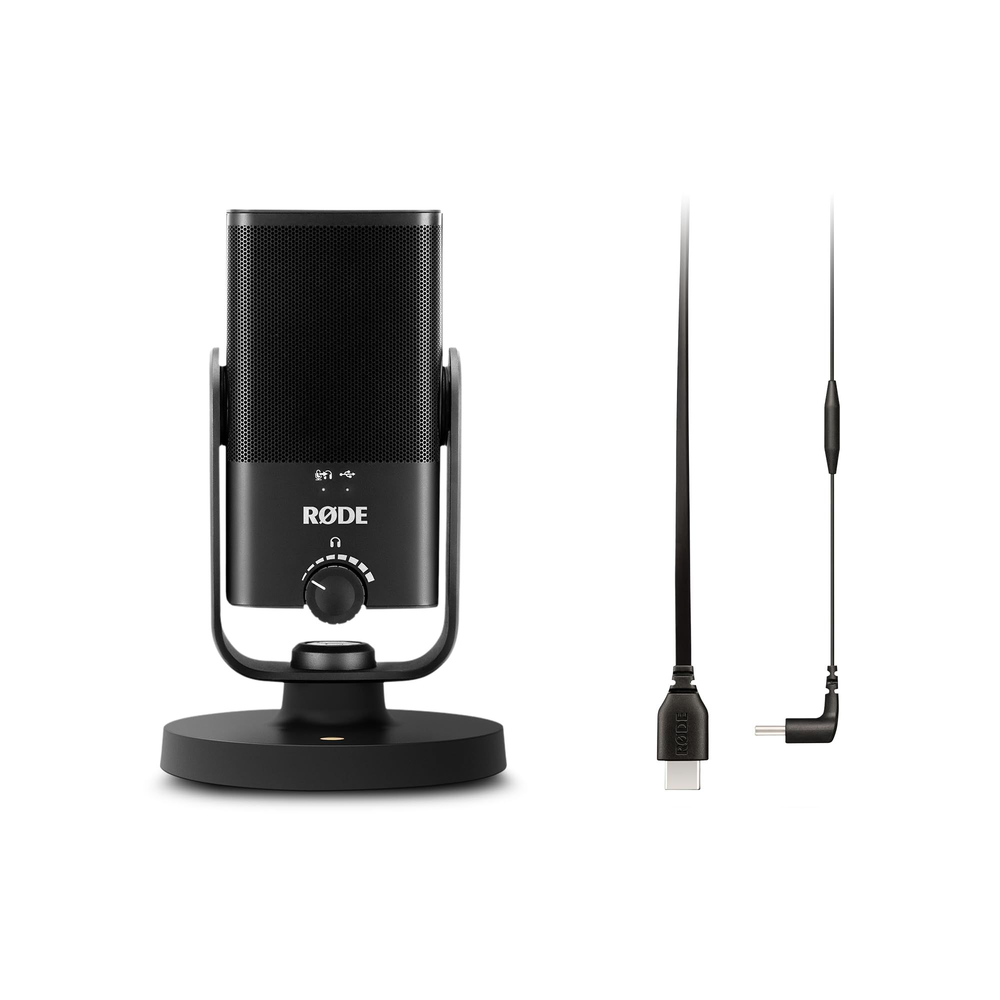RØDE INT-USB Mini Microfono Condensatore di Qualità da Studio + Cavo USB-C (300 mm - Compatibile con Android e Mac) per Registrazione Vocale e Strumentale
