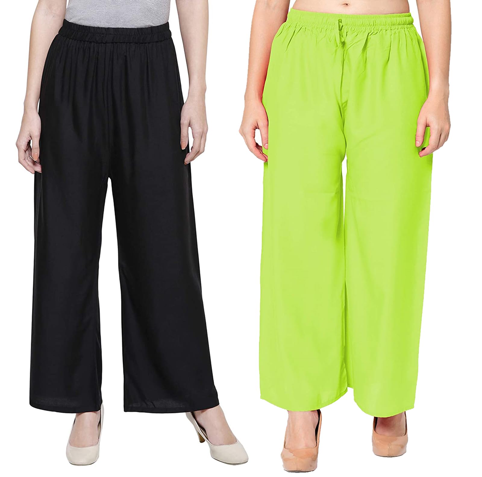 Premuim Rayon Palazzo for Women and Girls_(Pack of 2)-(Free Size)-image-30