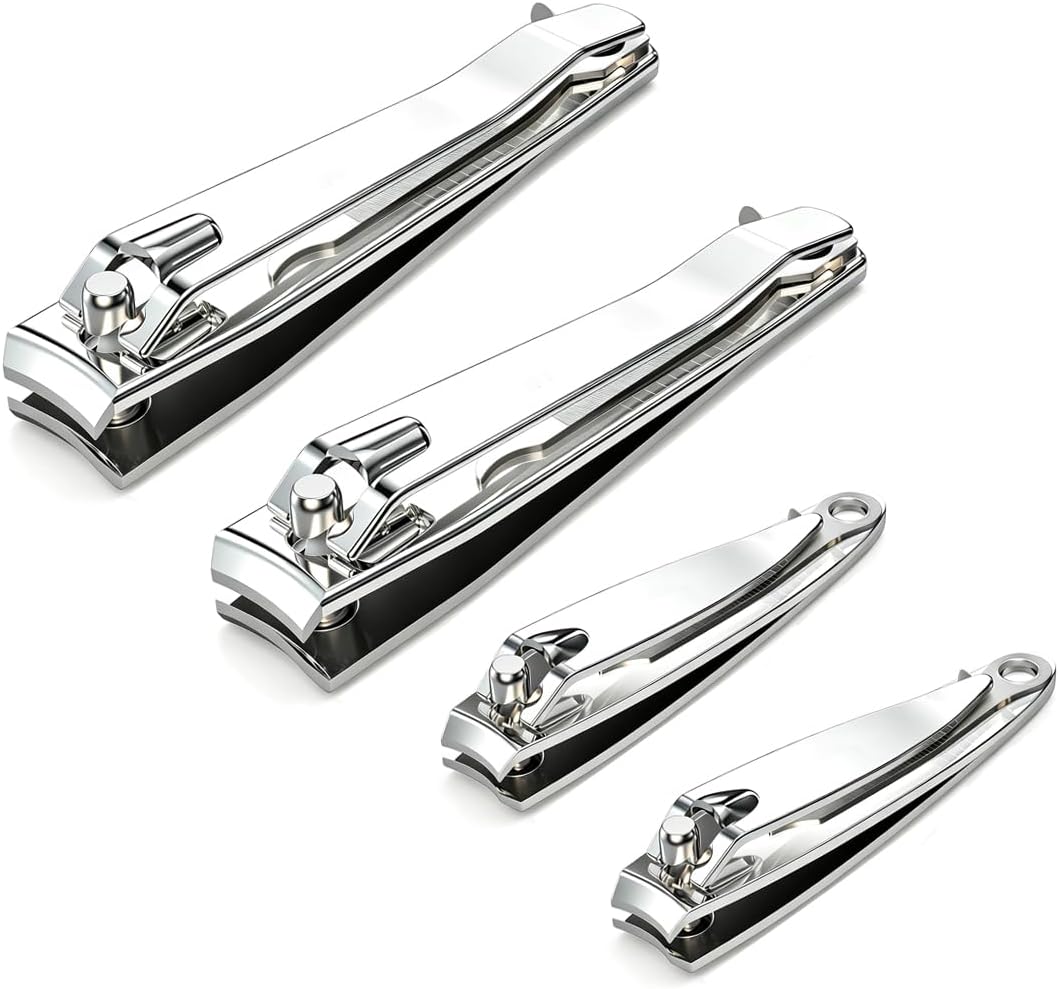 Nail Clippers Set，Toenail Clippers, Fingernail Clipper Cutters，Ultra Sharp Stainless Steel Fingernail and Toenail Clipper Cutters,Travel Nail Kit for Men Women