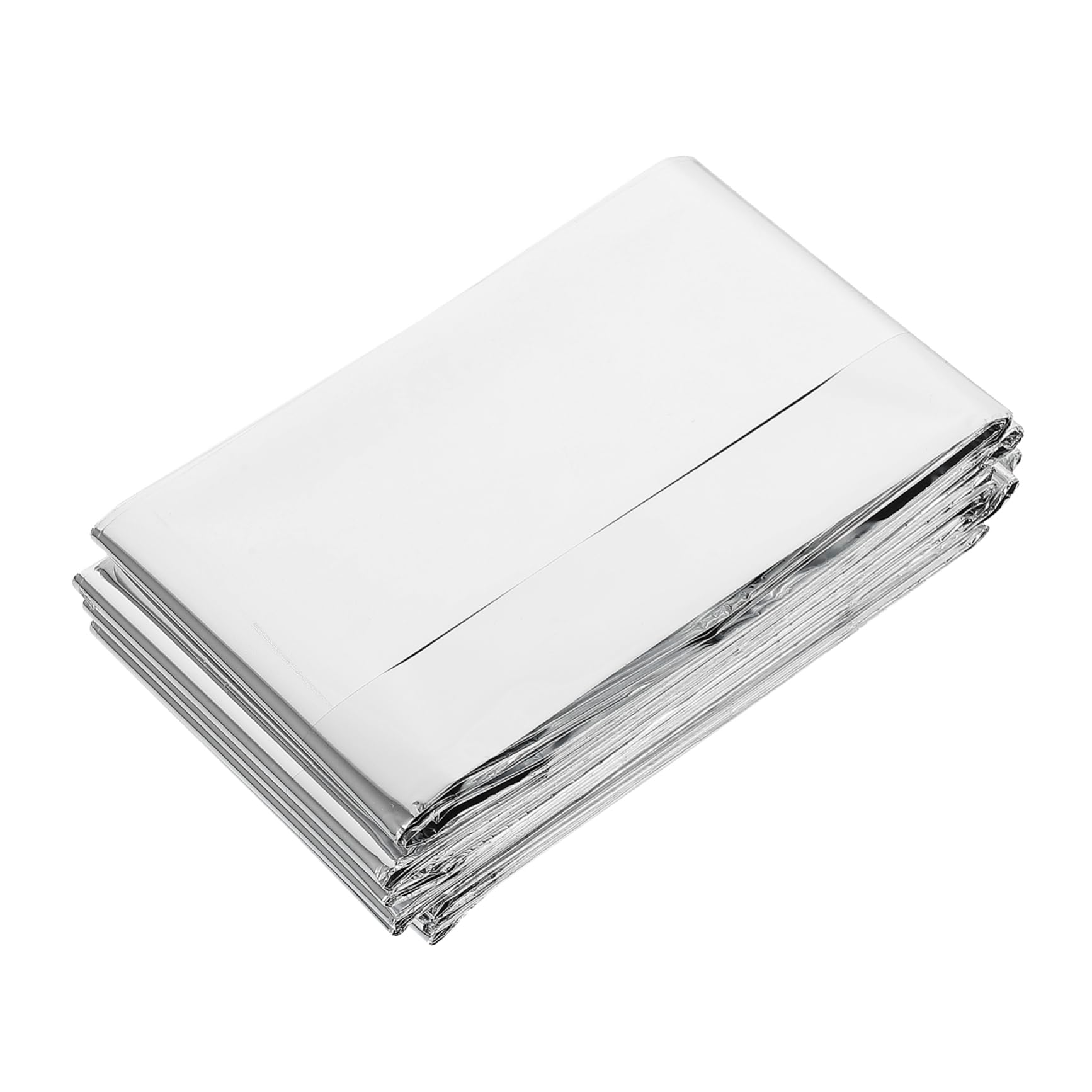 KOMBIUDA 1pc Insulation Emergency Blanket Heavy Duty Foil Space Blanket Safety Blanket Polyester Blankets Foil Blanket Heat Reflective Blanket Warm Blanket Thermal Blankets The Pet Silver