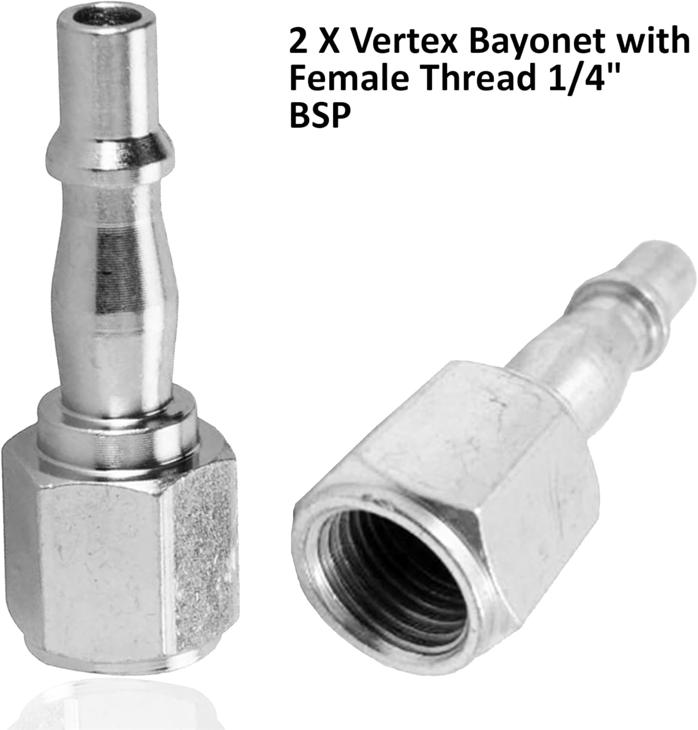 Dapetz 2 X Air Line Hose Tool Connector Coupling Fitting Adapter 1/4 BSP Female