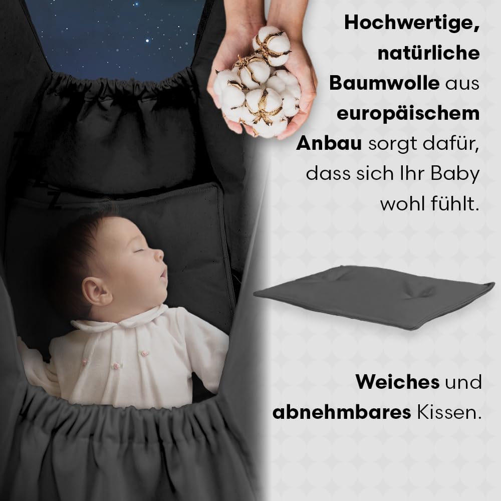 Hängewiege für EIN Baby | Federwiege für EIN Baby | Wiege | Hammock | Federwippe | Baby Federwiege | Hängematte | ECO | Made in EU
