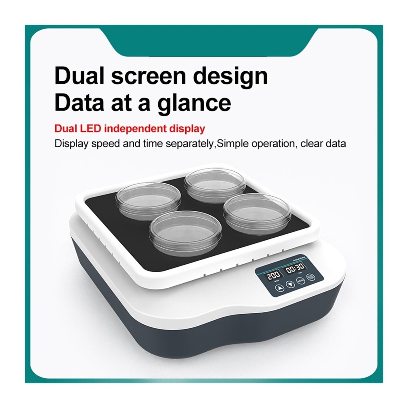 Wyświetlacz LCD Shaker, Lab Wielofunkcyjny poziomy oscylator prędkości wahadłowej Laboratorium Regulowana prędkość Orbitalny do laboratoriów, badań(SK-3D)