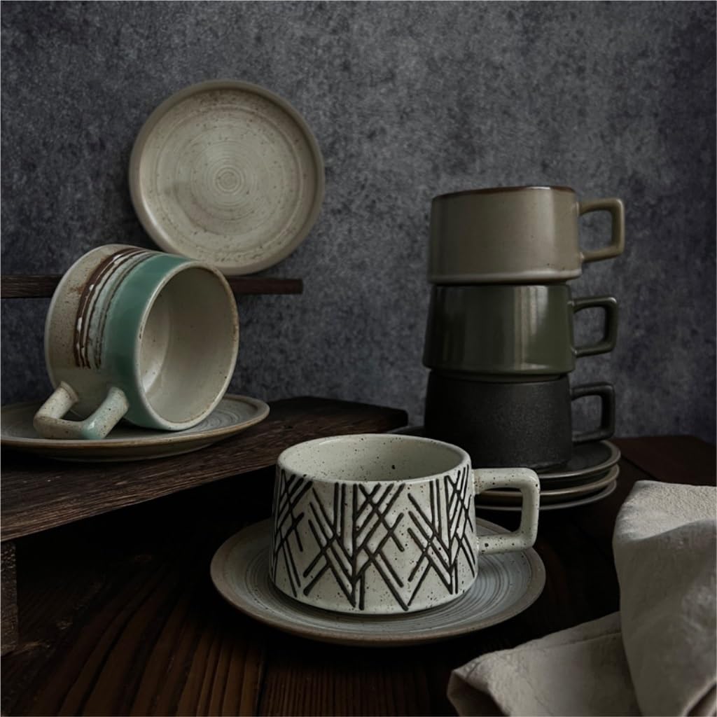 Herbata herbaty, Filiżanka ceramiczna, wysokiej klasy filiżanka do herbaty z mlekiem(5)