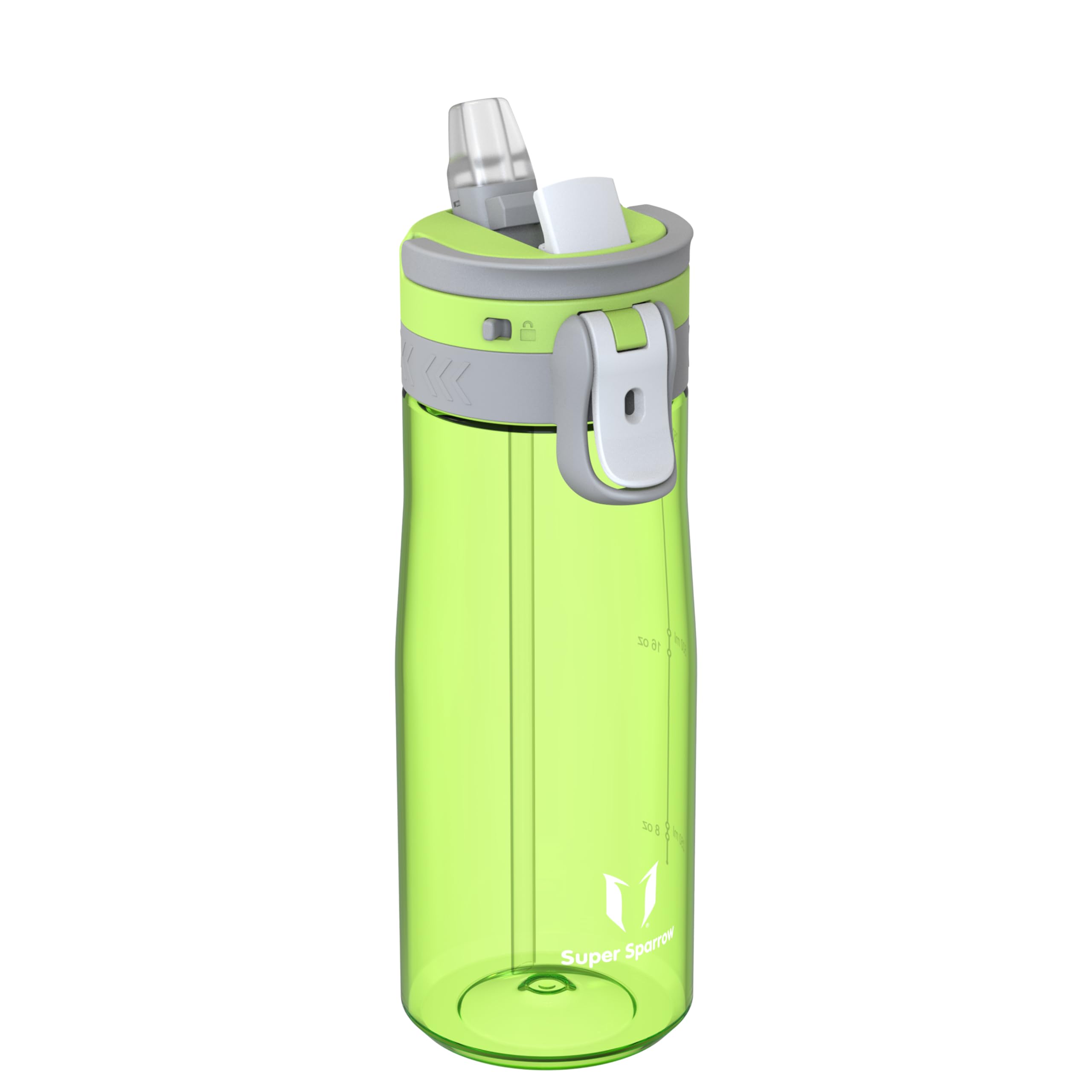 Sparrow Borraccia - 500ml, 750ml, 1L - TouchFlow Bottiglia Senza BPA - Senza Perdite Borraccia Cannuccia - Borracce Sportiva Flusso Rapido Con Un Clic per Scuola, All'aperto