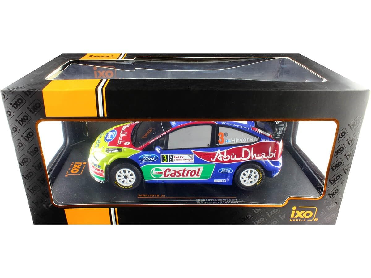 FORD FOCUS RS WRC N.3 RALLY SARDINIEN 2009 HIRVONEN/LEHTINEN 1:24
