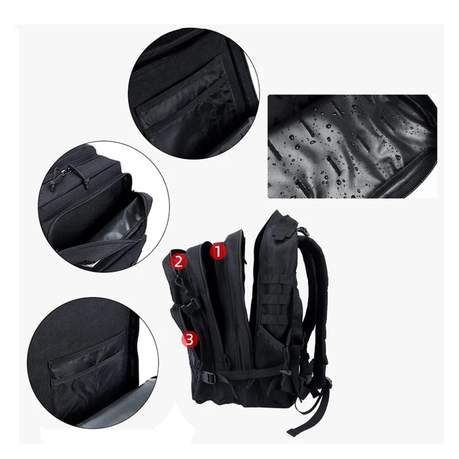 Plecak taktyczny 50 l torba kempingowa dla mężczyzn podróż Molle wspinaczka turystyka bagaż outdoorowy sport alpinizm torba na siłownię plecak