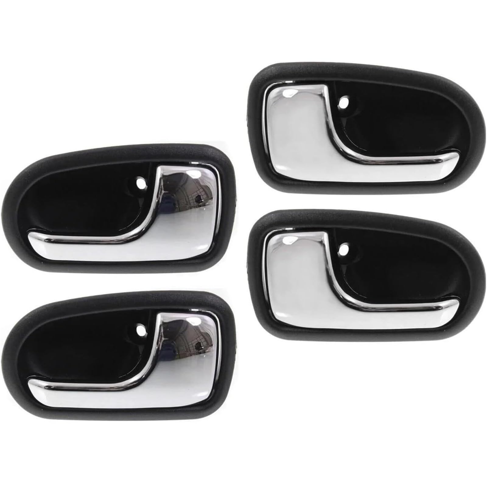 Zynther 4Pcs Beige Inside Door Latch Handle Interior Door Handle For Mazda 626 1993-1997 For 323 For Protege 1995-2003 Front And Rear(4Pcs Beige)