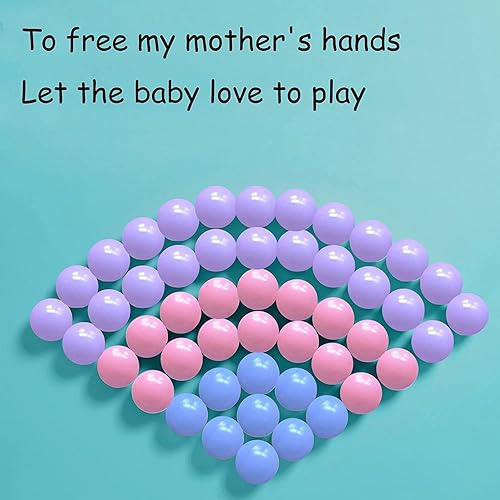 Miniatura 3 de Sunwhat Paquete de 100 bolas de plástico para pozo de pelotas a prueba de aplastamiento no tóxicas para foso de pelotas para bebés y niños pequeños
