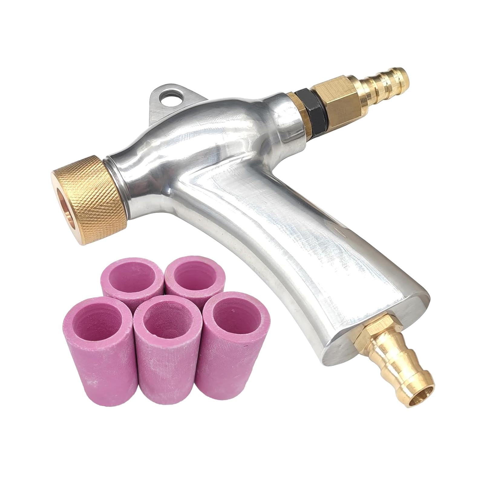 Kit de Chorro de Arena para Cabinas de Chorro de Arena, Ergonómico con Ruedas de Boquilla de Cerámica