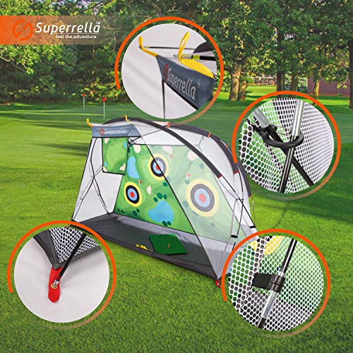 Superrella Golf Hitting Net Training Aids For Backyard Indoor Outdoor Practice Driving Chipping Swing #TOP3