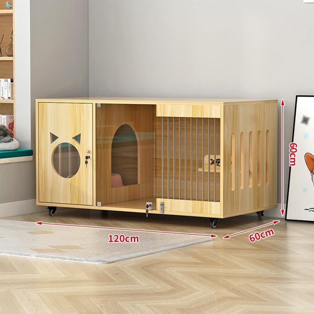 villa per gatti Elegante gabinetto for gatti panoramico Premium Cat Villa Per interni