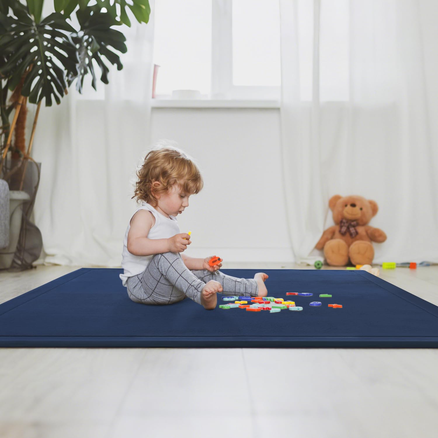 Tapis Pour Enfant Route 100x150cm Coton - Tapis enfant