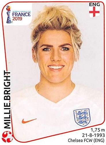 2019 Panini FIFA Women's World Cup France Album Stickers (Individual Sticker Only) Soccer #259 Millie Bright England 2 Inch by 2 12 Inch Collectible