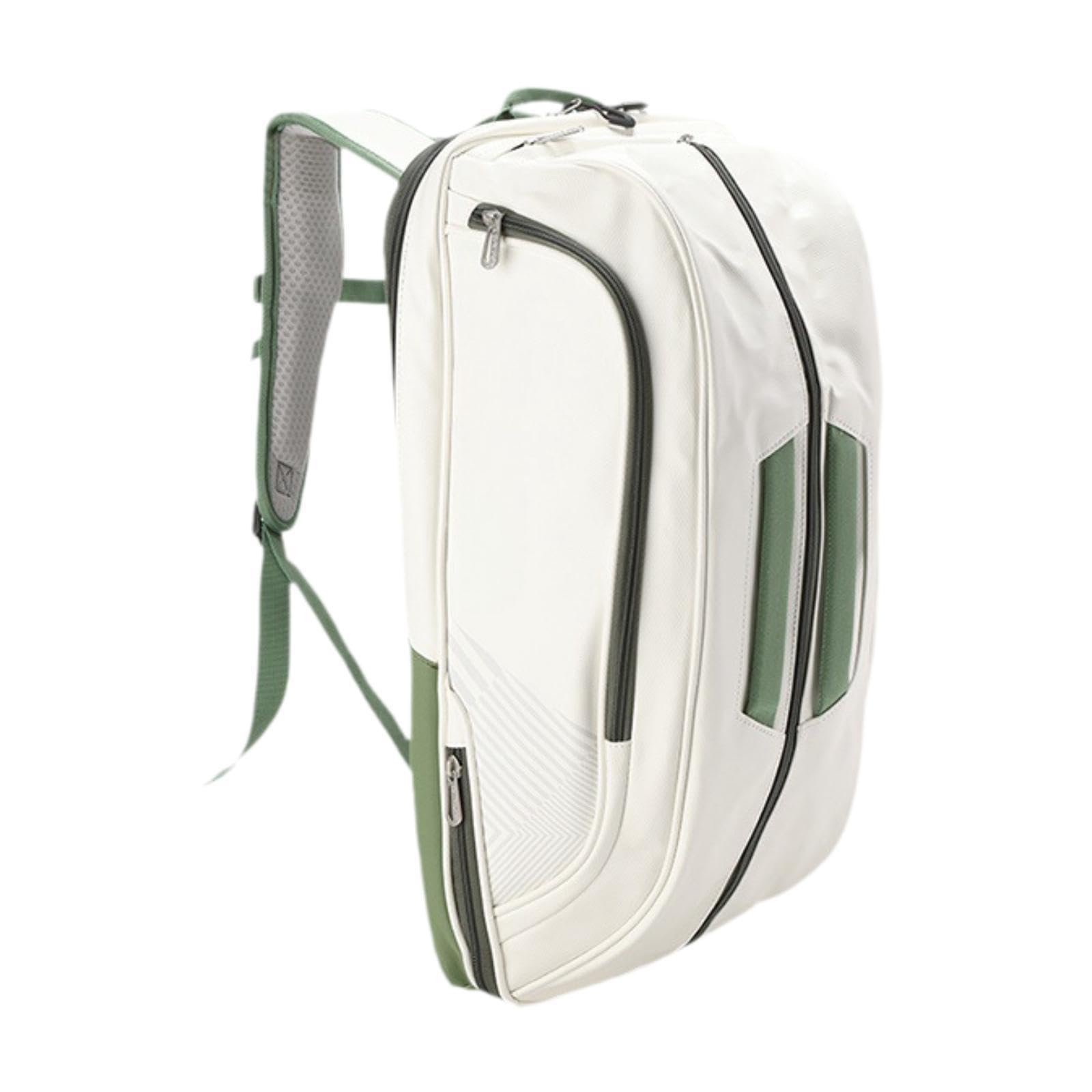 CALANDIS™ Badminton Rackets Backpack PU Leather Professional Lightweight for Men Women White Green | Bags | Tennis | Tennis & Racquet Sports-image-11