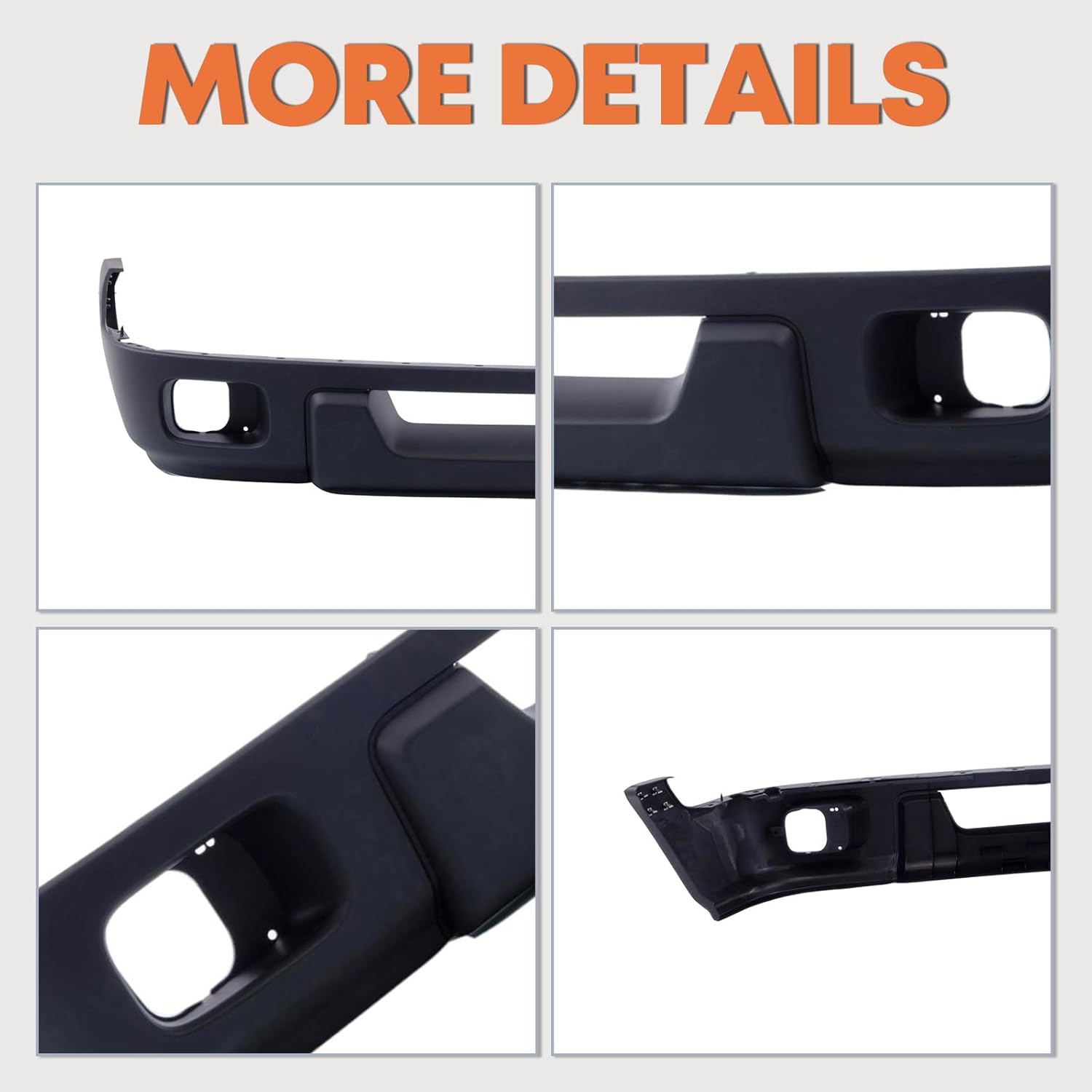 CarPartsDepot Texture Front Bumper Dam Valance Lower Air Deflector Compatible With Ford Ranger For Model FX4 Off Road Extended Standard Crew Cab Pickup 2004-2005 XL XLT 4L5Z17626BAB FO1095217