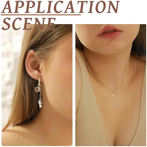 Miniatura 3 de Pandahall 8 dijes colgantes chapados en oro real de 18 quilates para taza de café y taza de té para hacer pulseras y collares de bricolaje