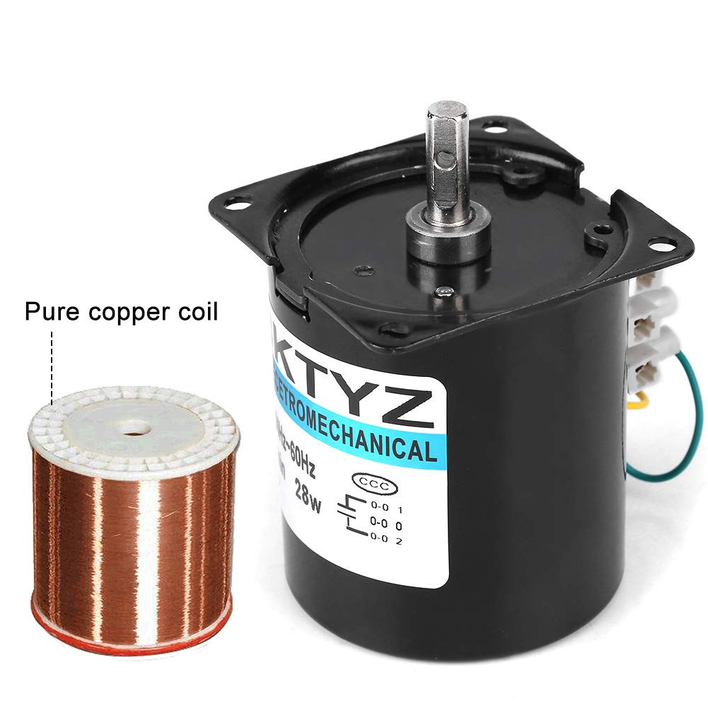 Motor síncrono de imán permanente 68KTYZ 220 V 28 W CW/CCW 20 RMP para asador giratorio