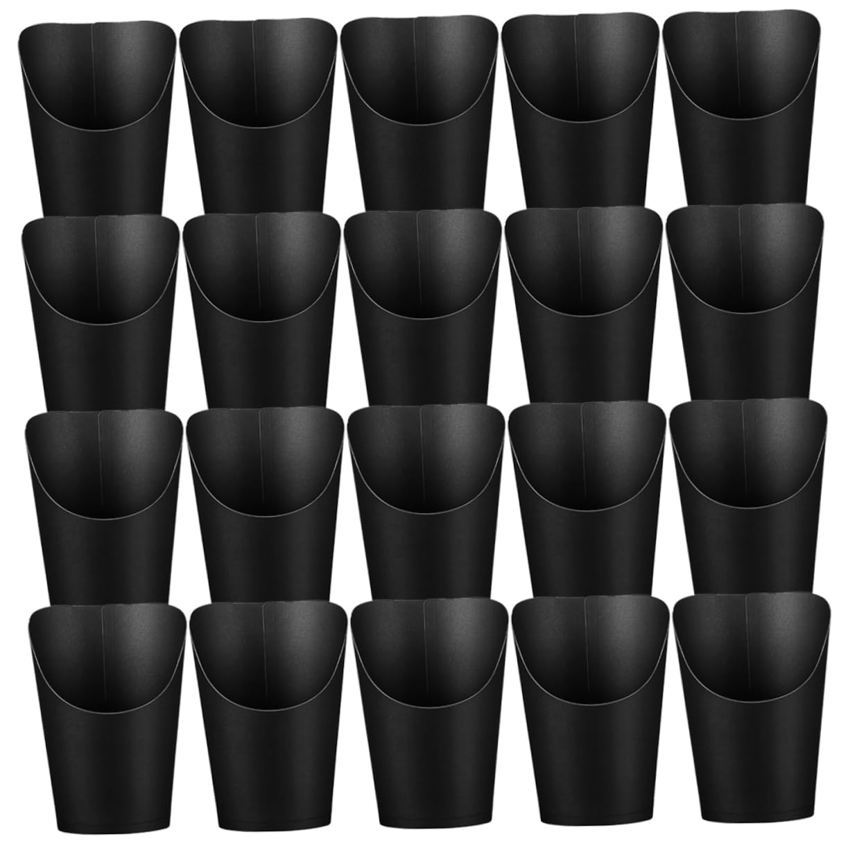 Unomor 50pcs Disposable Paper French Fries Holders Snack Containers Lightweight Fun Party Supplies for Boys and Girls