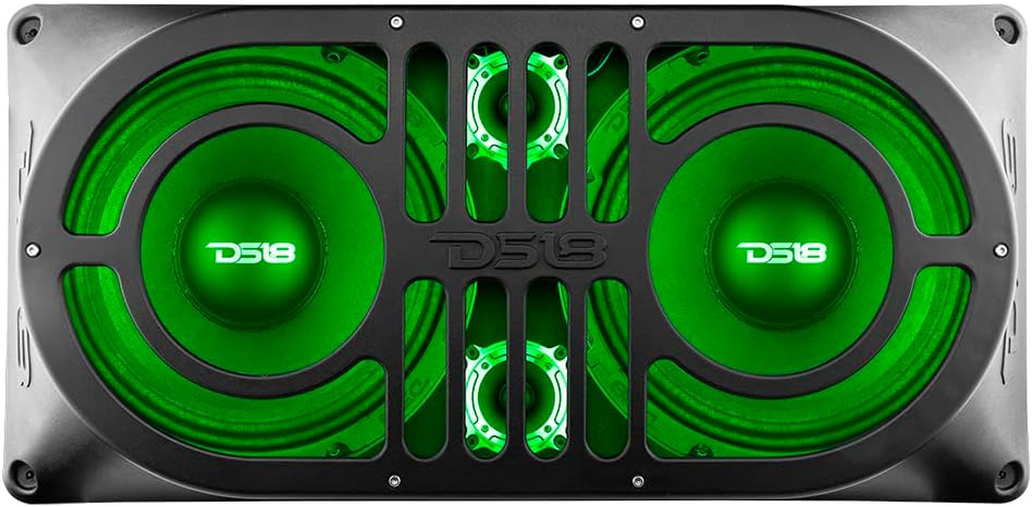 DS18 JMID Jeep Wrangler JK, JKU & JL (2007-2019) Midrange and Tweeter Unloaded 10" Enclosure Box