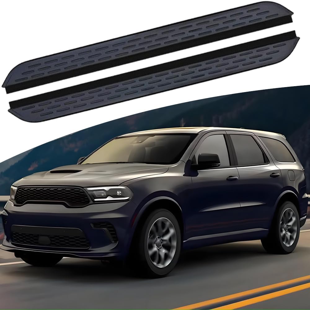 Running Boards Fits for Dodge Durango 2011-2026 Aluminum Side Steps Nerf Bars Pedals, Black40