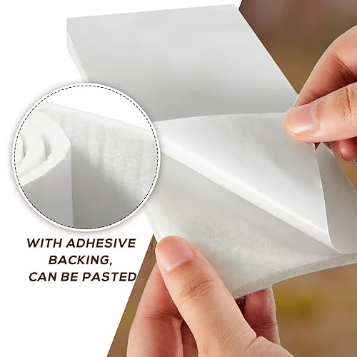 Miniatura 3 de Jecery Rollo de fieltro adhesivo de 14 x 6 x 2.5 yardas, acolchado y ortopédico para amortiguación de heridas, 1 rollo (blanco)