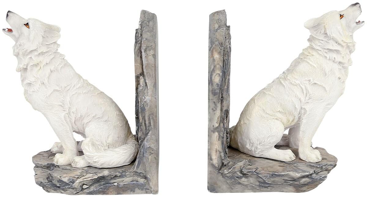 Wardens of the North Bookends 20.3cm White, Resin