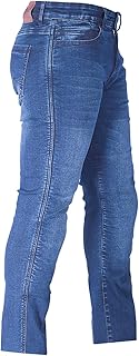Motorcycle Jeans Silver Stone Built with Kevlar® CE Certified Class A Pants for Men with CE Armors