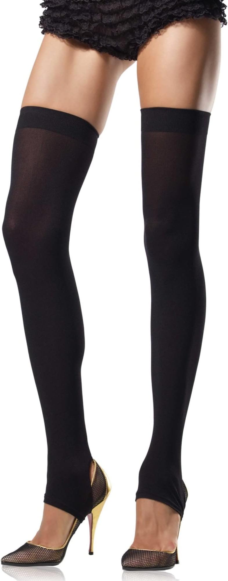 Leg Avenue Women's Stirrup Thigh High Stockings