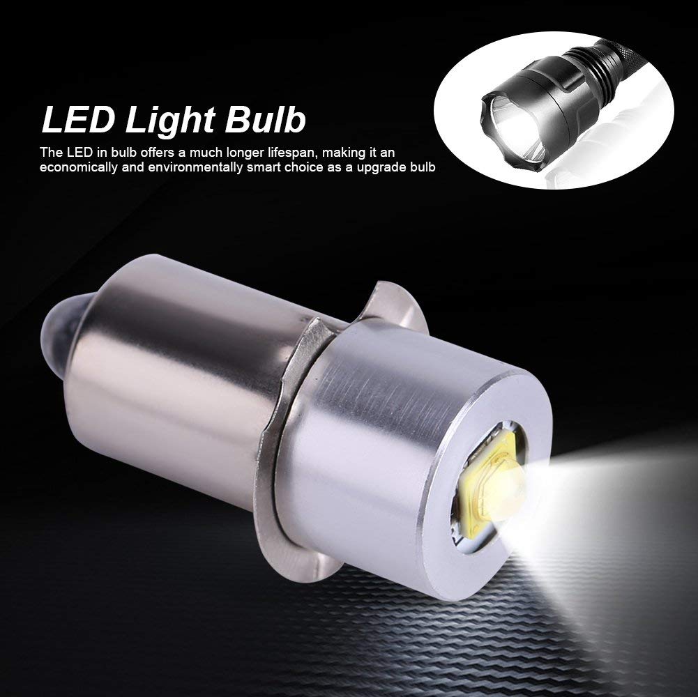 Image secondaire de 3W 6-24V P13.5S Lampe de poche LED haute luminosité Ampoule de rechange Lampe de travail d'urgence Torches Ampoule