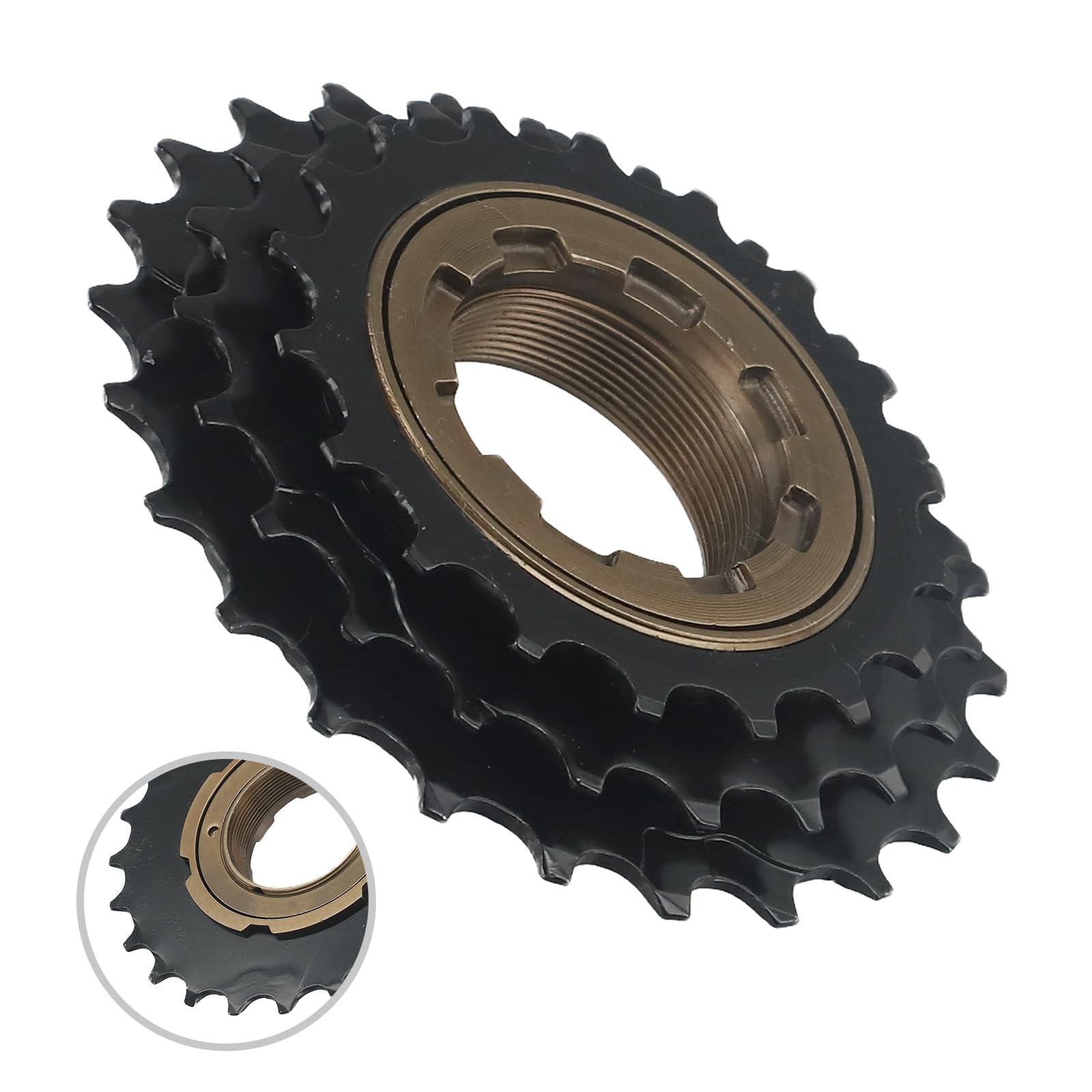 Ruota libera per bici, 3 velocità 118-21-24T cassetta pignone in acciaio per bicicletta ruota libera pignone accessori per biciclette