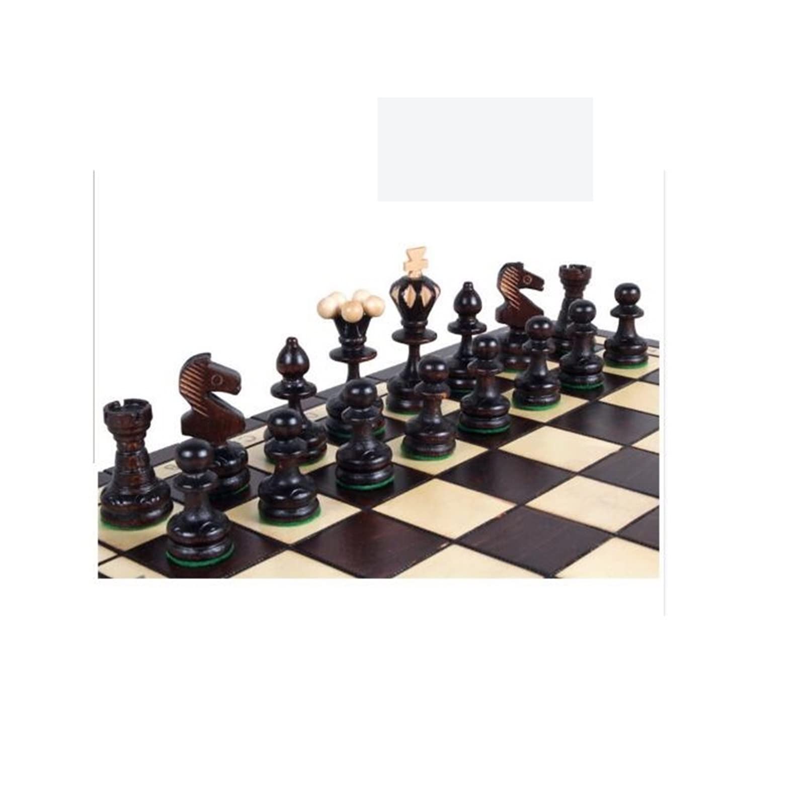 Szachy 14x14in Przenośny Zestaw Do Gry W Szachy Podróżne, Drewniane Szachy Warcaby Zestaw Ręcznie Robiony Zestaw Szachów Chess Jeu