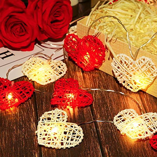 Guirlande cœur LED 40 ampoules pour illuminer un intérieur sombre facilement