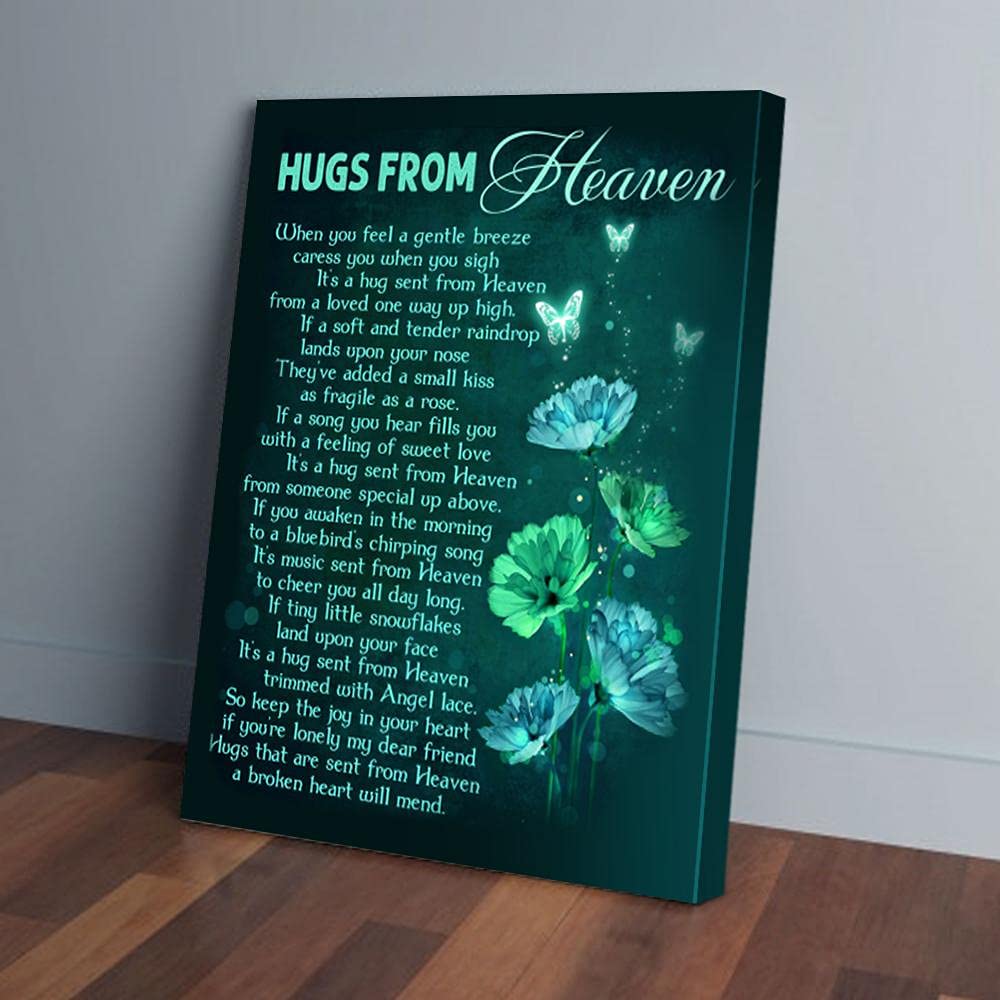 Yaasimoule Hugs From Heaven Butterfly Canvas Prints Wall Art