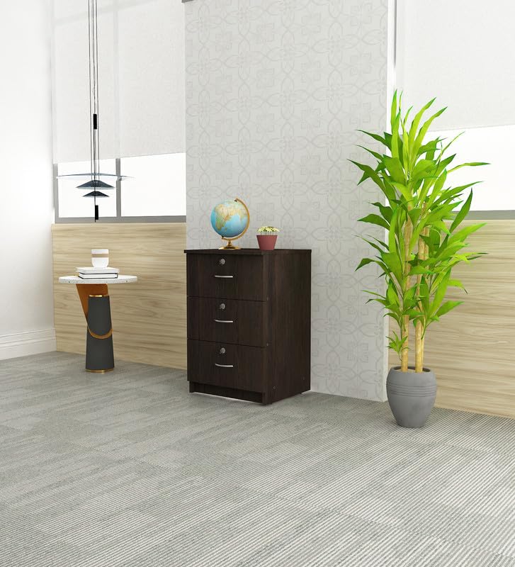 Multipurpose Storage | Pine Multipurpose Storage Drawer/Study/Home/Office Engineered Wood Close Book Shelf | Finish Color - Dark Wenge | Knock Down-image-14