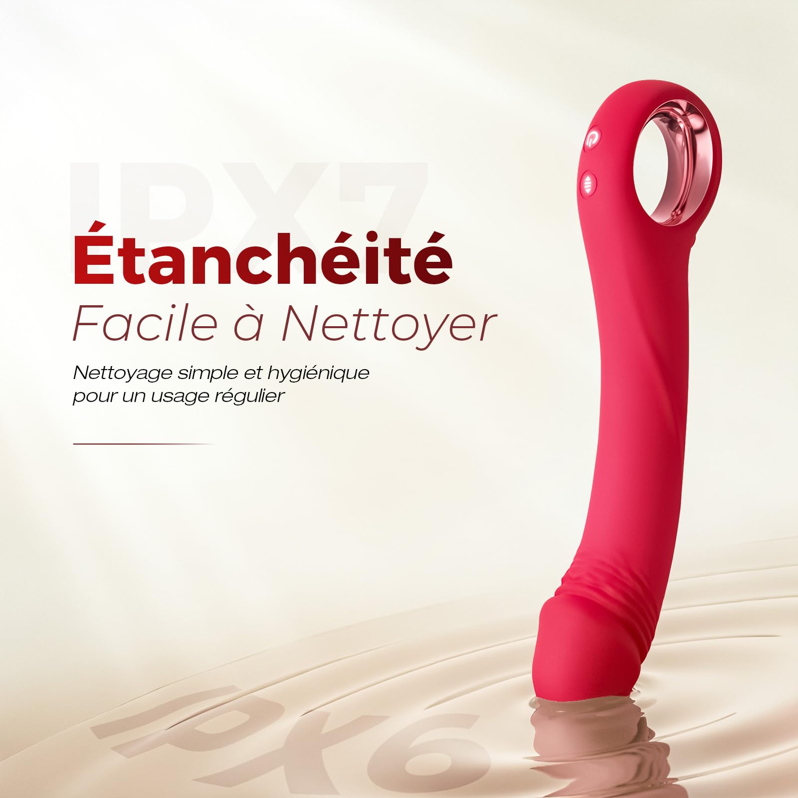 Gode Vibromasseurs Feminin Clitoridien va et vient Sex Toys, 7 Modes Poussées & 10 Vibrations Silencieux Silicone Vibromasseur Sextoy, Gode femme Sex Vibro, Vibrateures Sextoyse Couple Plaisir