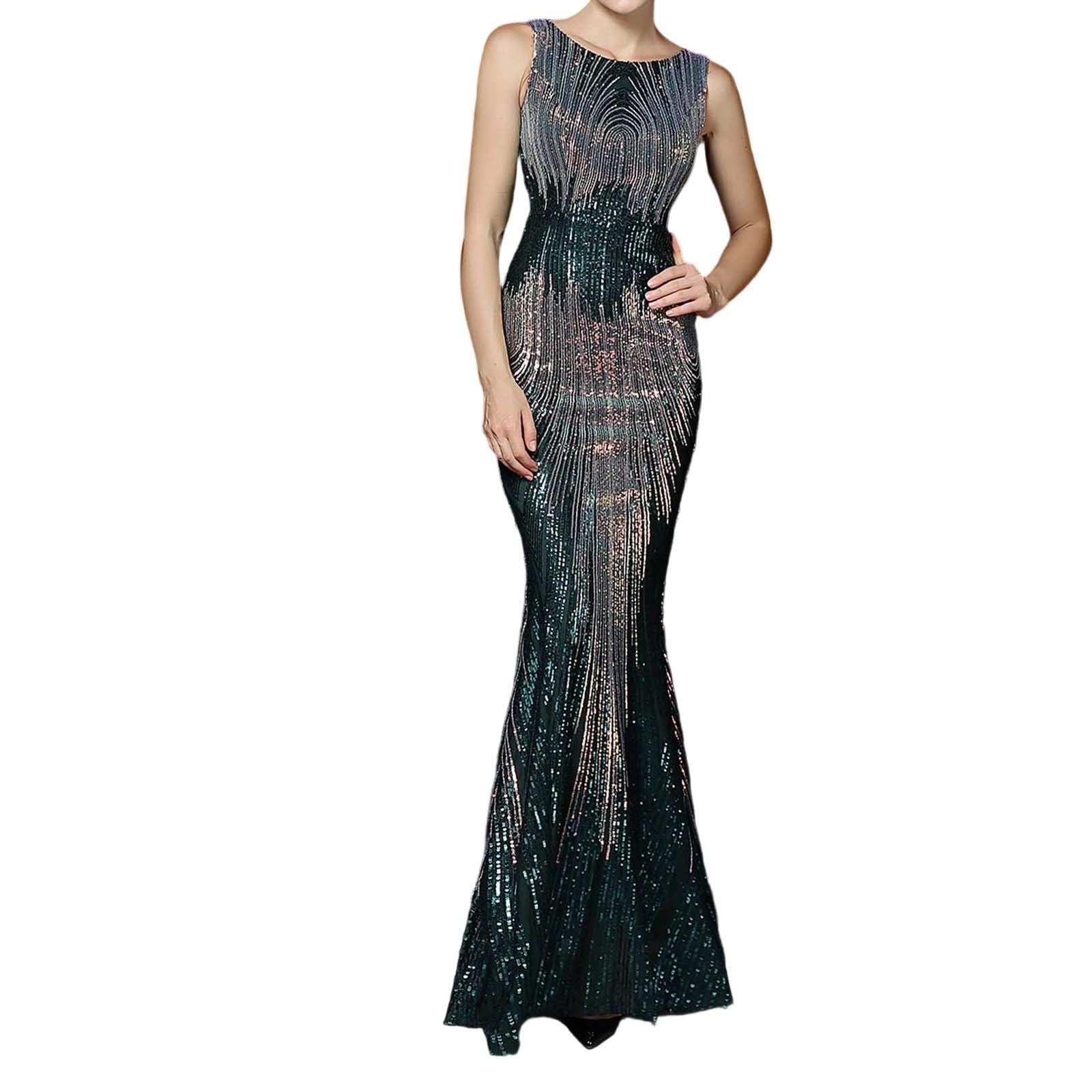 Vestidos De Fiesta Vestido Mujer Elegante Trajes Boda Ropa Nochevieja Largos Invitada Otoño Primavera Invierno Elegantes Manga Larga Tallas Grandes