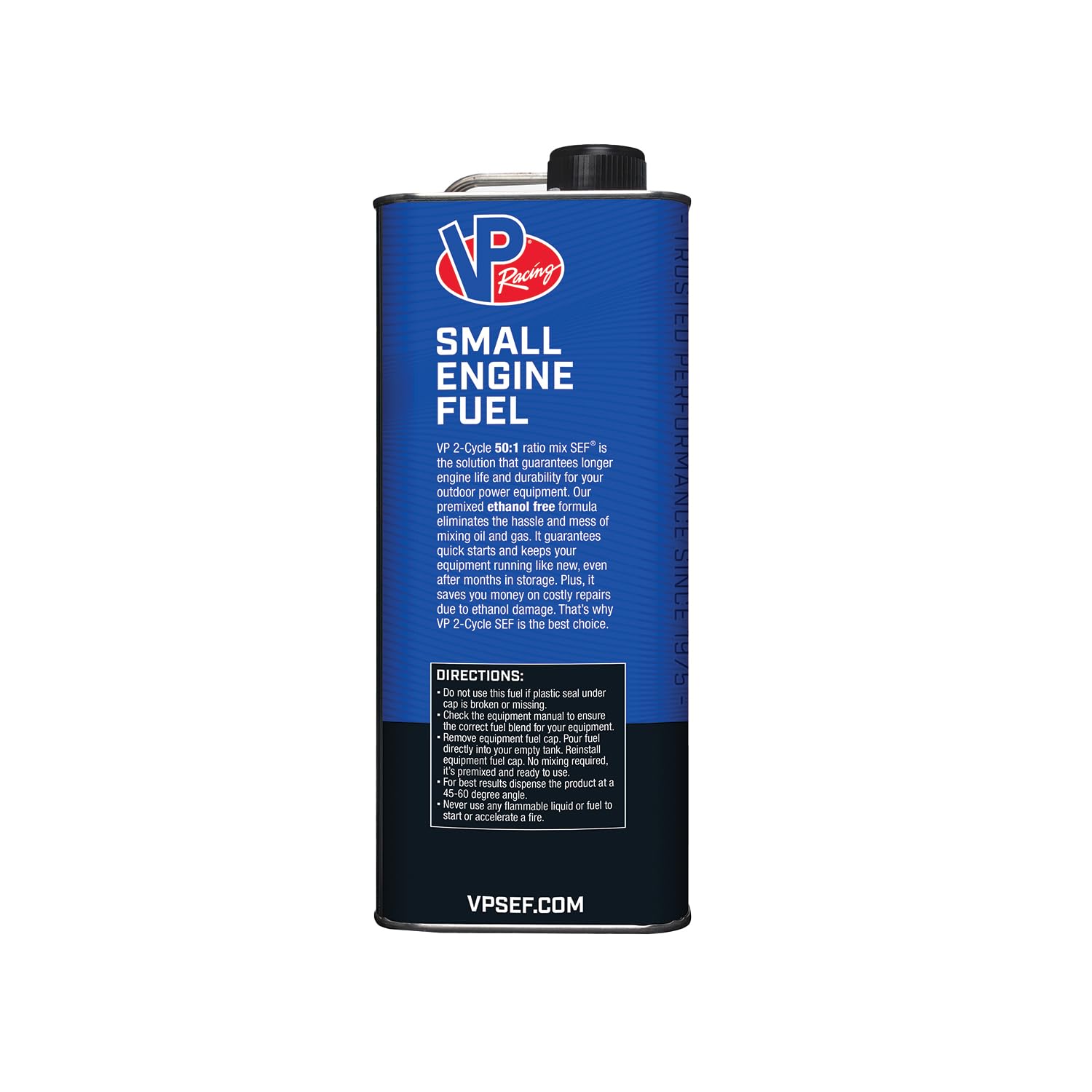VP Racing Fuels 6231, Ready to Use, 50:1 Premixed 2-Cycle Small Engine Fuel (SEF) - Gallon