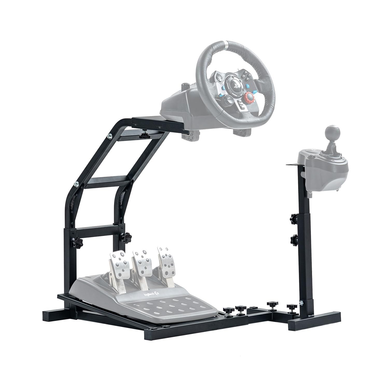 Marada Racing Steering Wheel Stand Adjustable Fit for Logitech Thrustmaster G29 G920 G923 T248 T300 T300RS TX F458 T500 Racing Simulator Cockpit, Shifter Wheel and Pedal Not Included