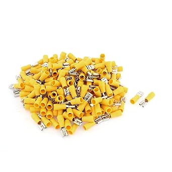 Ubersweet FDD5.5-250 Wire PVC Sleeve Female Insulated Terminal with 187 Piece, 4-6 mm