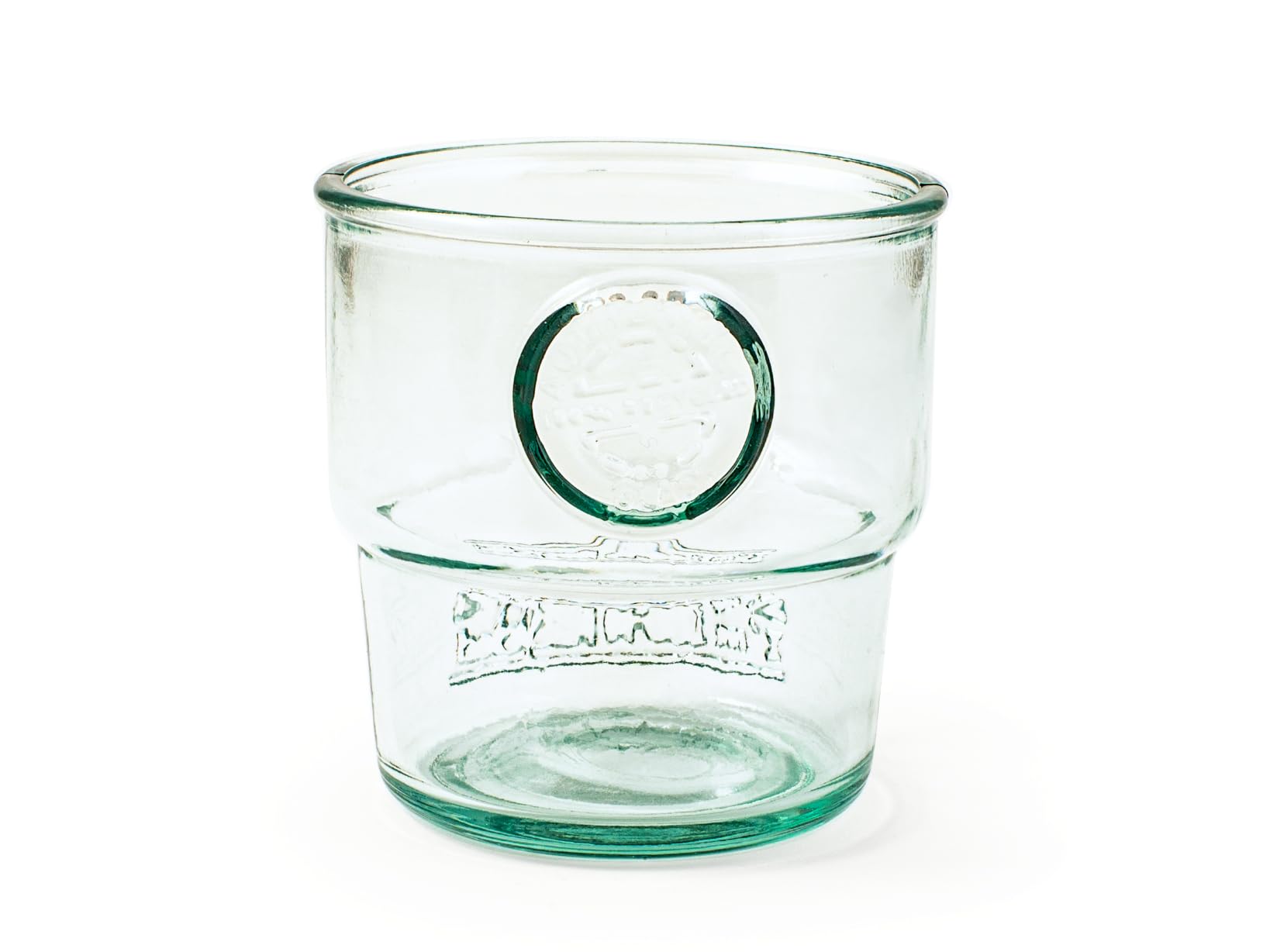 H&H Rycicl Auth Set of 6 Recycled Glass Tumblers, Stackable, 320cc