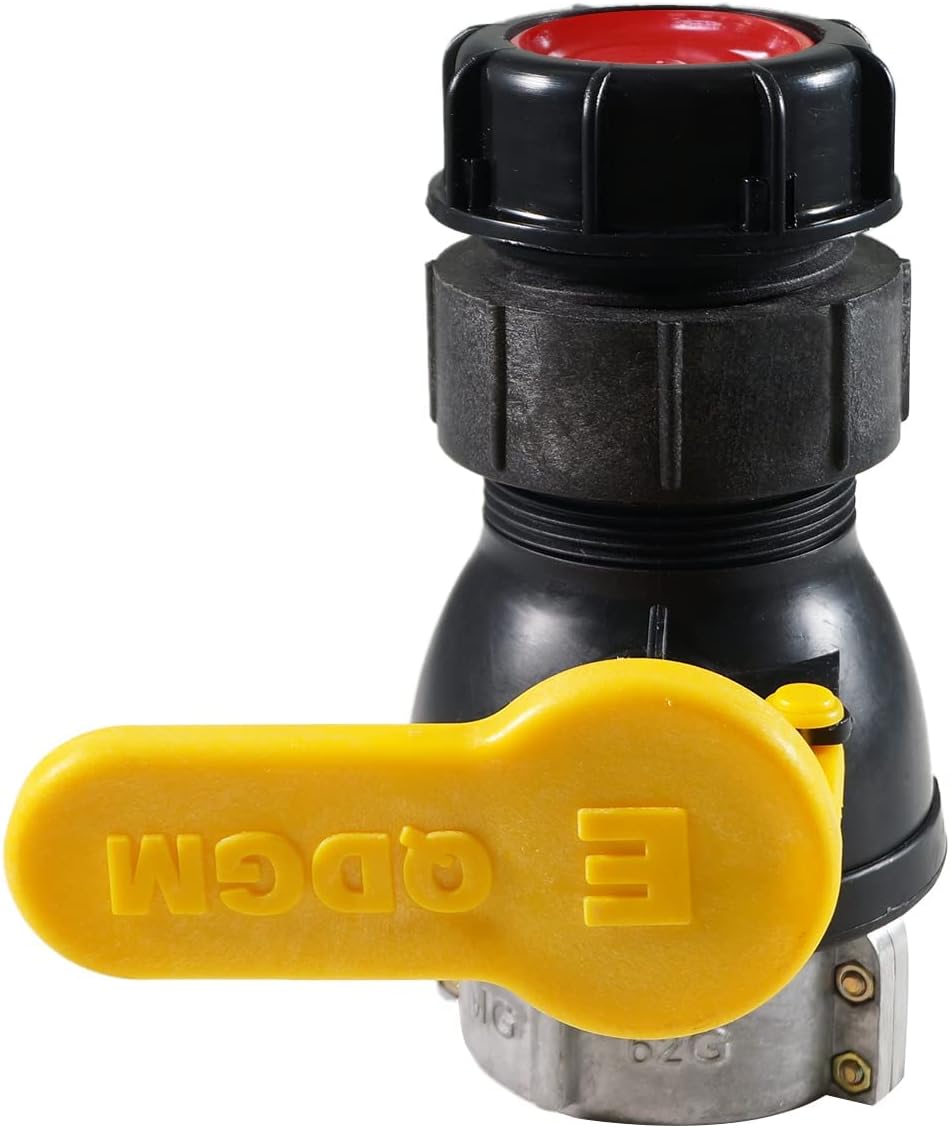 IBC Tank 62mm Coarse Thread Cap Valve Adapter Ball Valve