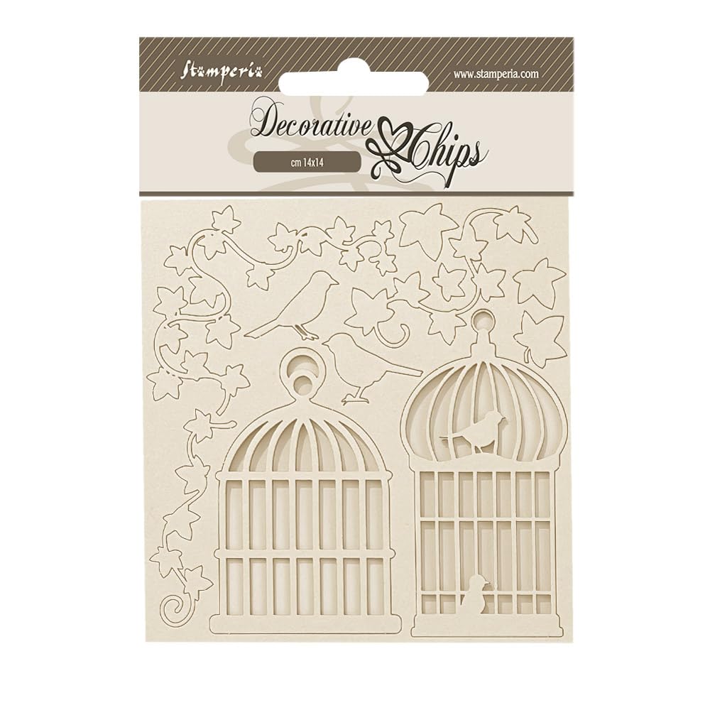 Stamperia SCB234 Decorative Chips, Brown, One Size — image 1