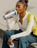 LifeStraw Go Series - Borraccia con filtro acqua senza BPA per viaggi e uso quotidiano. Rimuove batteri, parassiti e microplastiche, migliora il sapore, 1l, Nordic Noir (nero) - 4