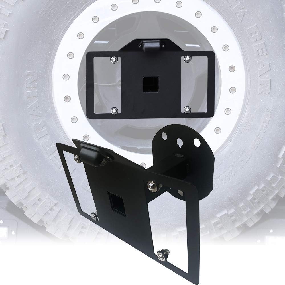 YZONA Spare Tire License Plate Frame with LED Light